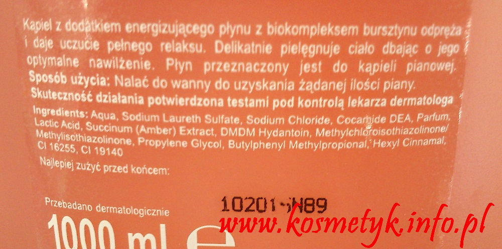 Skład kosmetyku